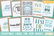 Printable Cards for Him Bundle, a Graphic by Jordyn Alison Designs (Thumbnail 1 of 4)