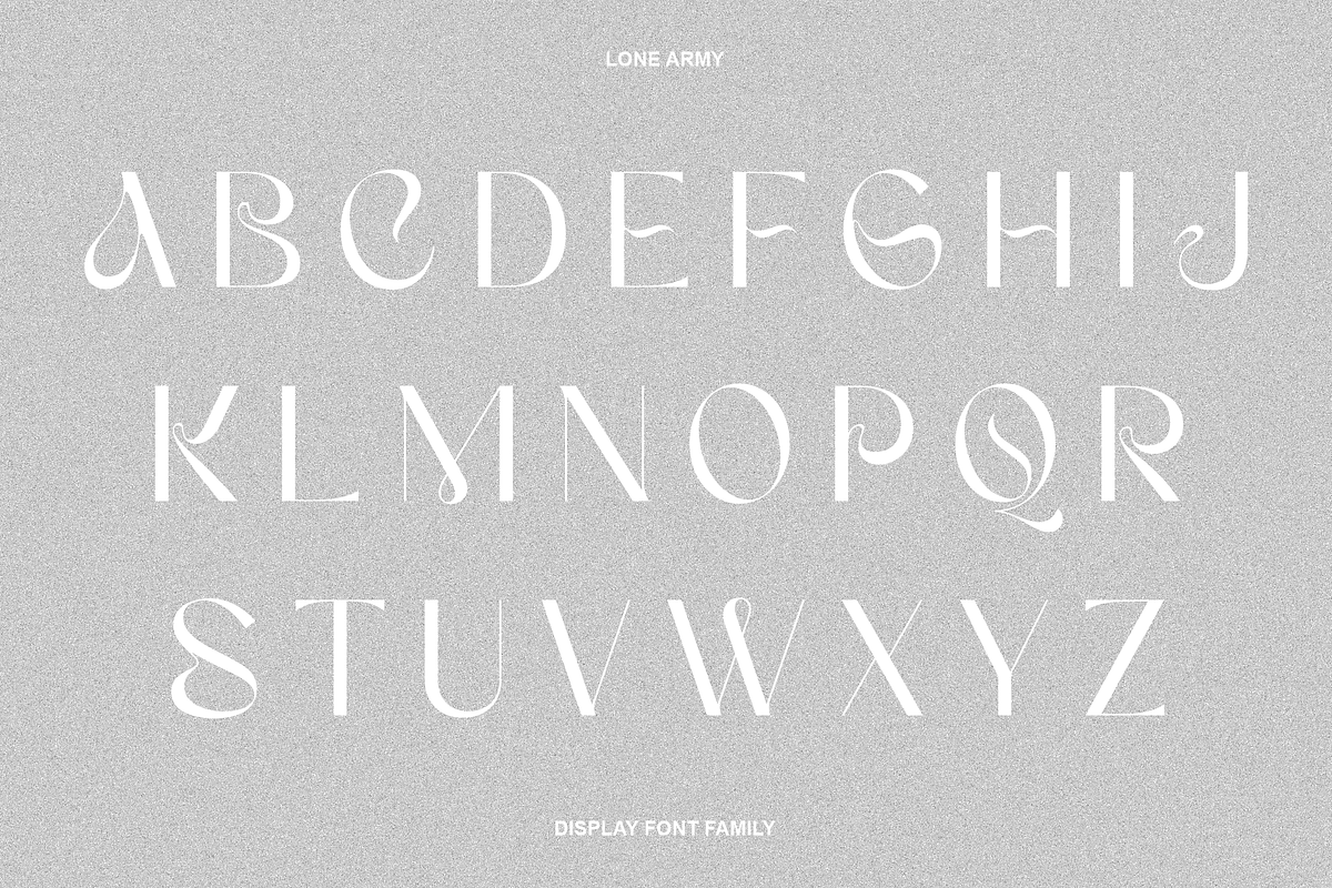 Armany - Display Font Family, a Sans Serif Font by LoneArmy (Photo 10 of 16)