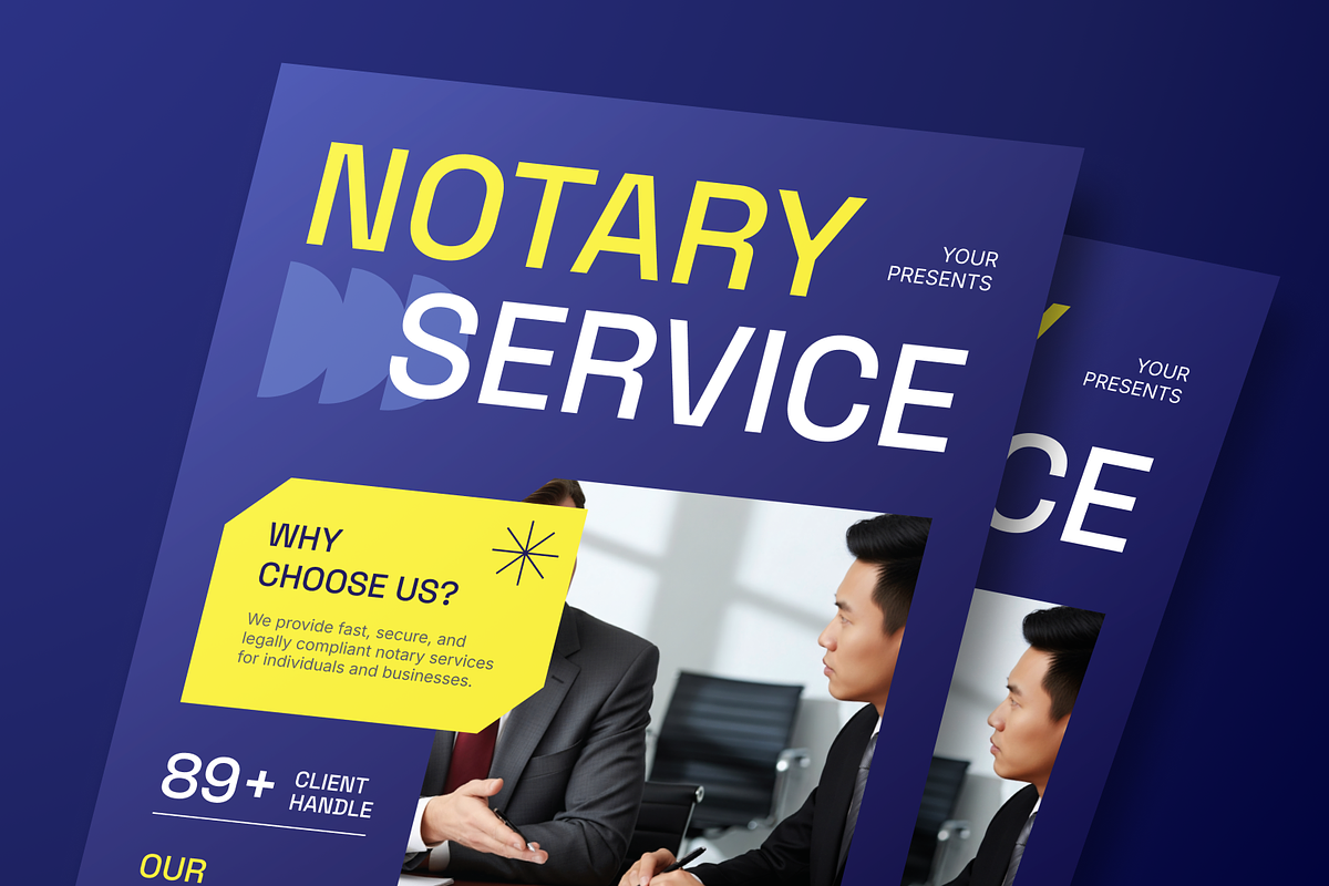 Notary Service Flyer Set, a Flyer Template by Annora Studio (Photo 4 of 6)