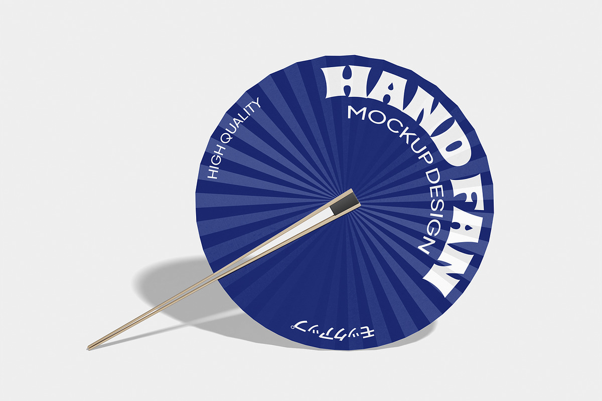Hand Fan Mockup, a Merchandise Mockup by Permadi Creative (Photo 5 of 5)