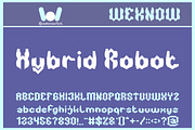 Hybrid Robot font, a Font by weknow (Thumbnail 1 of 8)