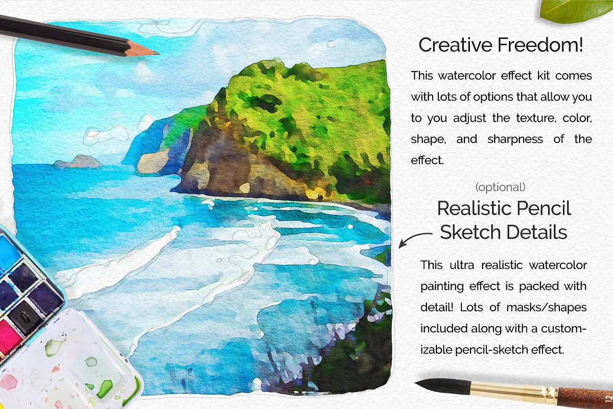 PleinAir Watercolor Photo Effect Kit, a Plug-in Add-On by Drifter Studio PrintShop (Photo 7 of 10)