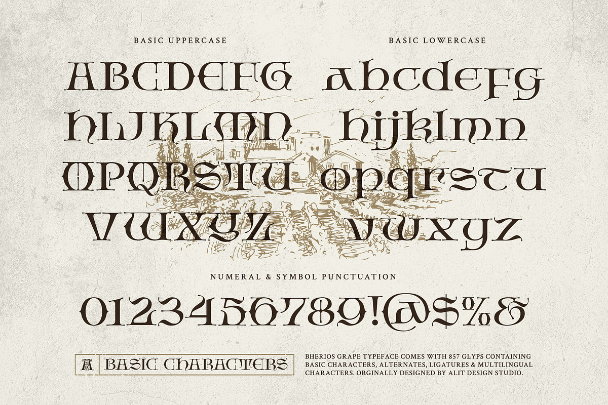 Bherios Grape Typeface, a Serif Font by alit design (Photo 8 of 18)