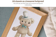 Animal ABC World map watercolor set, an Animal Illustration by TanyaSchuka (Thumbnail 9 of 22)