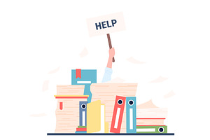 Businessman need help. Hand holding, an Education Illustration by LadadikArt