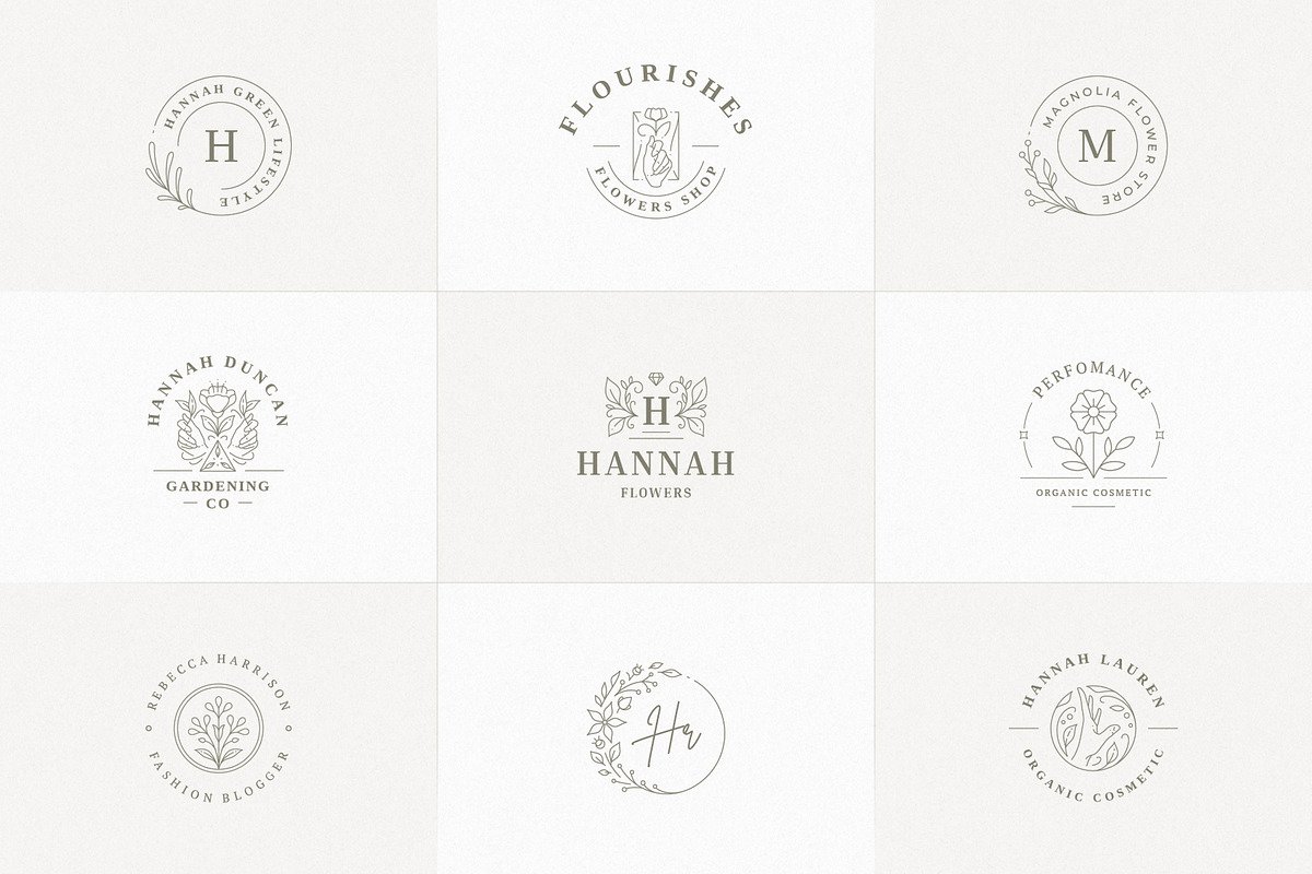 36 Botanical Logo Templates | Canva, a Branding & Logo Template by Vasya Kobelev (Photo 7 of 10)