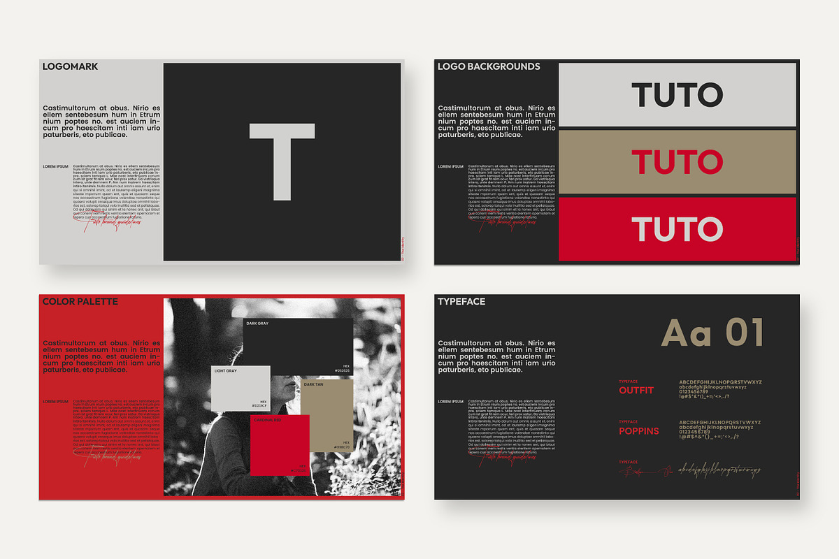 TUTO | Brand Guidelines Template, a Branding & Logo Template by shaondesigns (Photo 5 of 9)