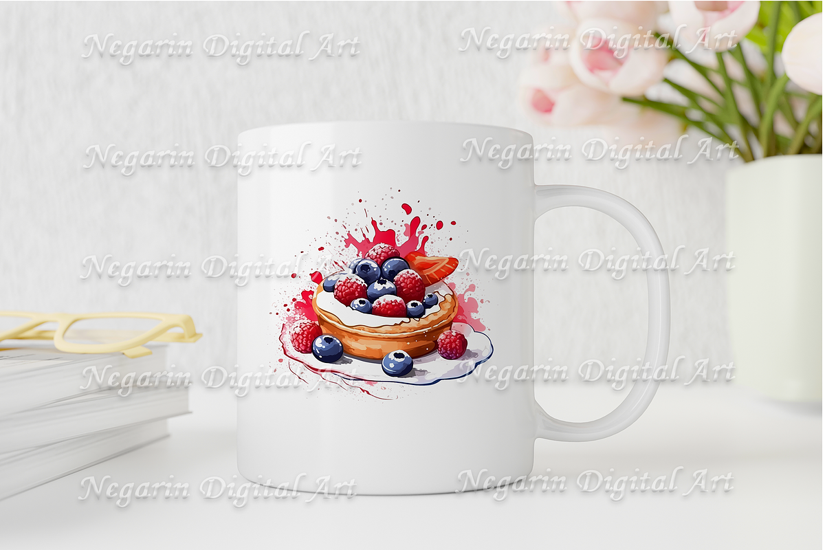 Watercolor French Food Clipart, an Object Graphic by Negarin Digital Art (Photo 7 of 8)