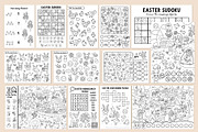 Easter village coloring games, an Education Illustration by Lexi Claus (Thumbnail 5 of 16)