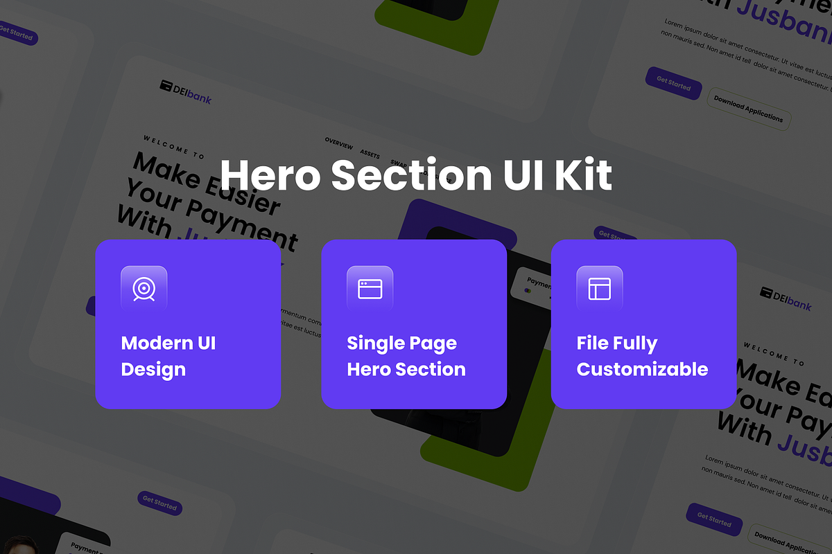 DeiBank - Banking Hero Header, a Templates & Theme by SquidPixey (Photo 3 of 3)