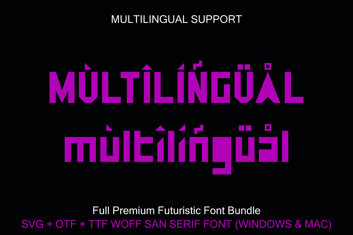 AVANZA Futuristic Display San, a Sans Serif Font by Inventype Studio (Photo 5 of 8)