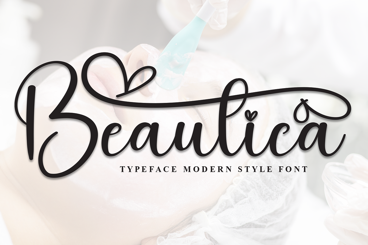 Beautica | Script Font, a Handwritten Font by Scratchones (Photo 1 of 9)