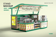 Modern Food Booth Mockup, an Advertising Mockup by Mockupnine