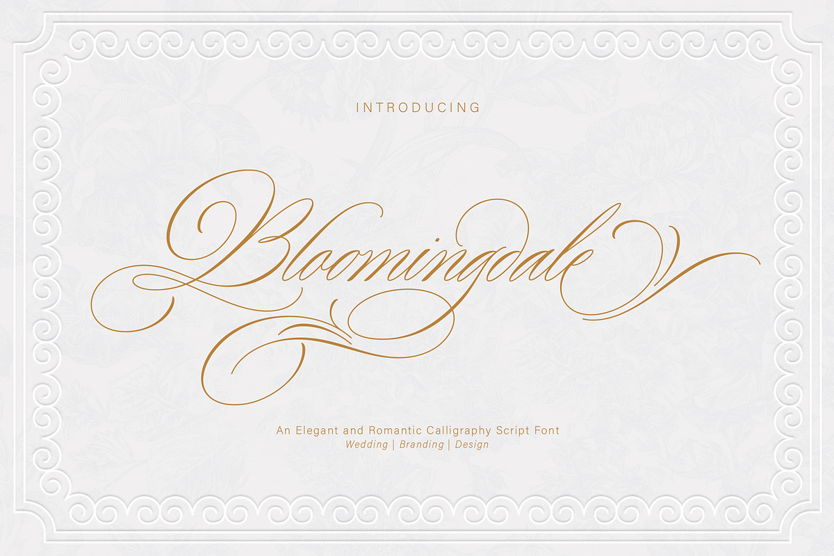 Bloomingdale, a Script Font by JamalCreativeStudio (Photo 13 of 13)