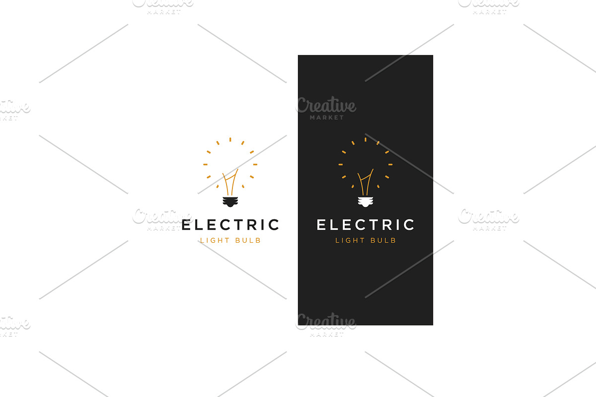 Creative light bulb logo design, a Branding & Logo Template by LOGOCREATIVE