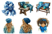 Christmas Blue Clipart PNG, an Illustration by SinaCreation (Thumbnail 3 of 7)