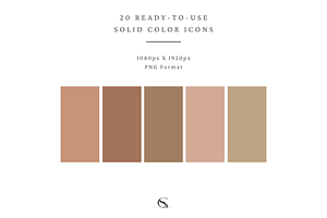 20 Solid Color Beige Instagram Icon