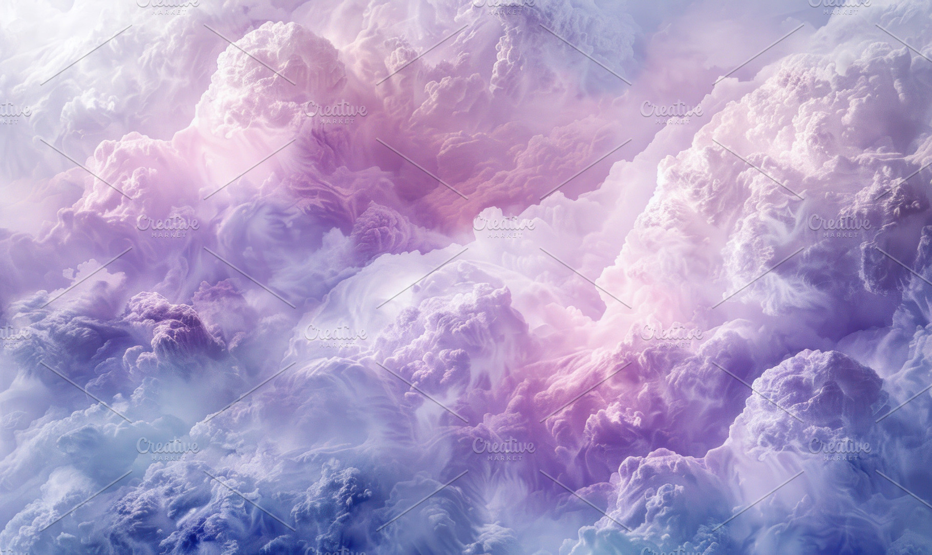 A dreamlike vista of fluffy clouds b, a Photo by LOGOCREATIVE