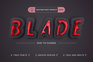 Bloody - Editable Text Effect