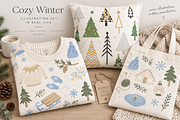 Scandinavian Xmas 100% Hand Drawn, a Seasonal Illustration by Anna Studio (Thumbnail 6 of 11)