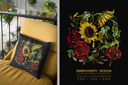 Sunflowers and red roses, an Illustration by Matrioshka (Thumbnail 1 of 7)