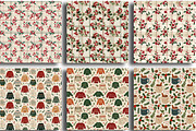 Boho Christmas Seamless Paper Bundle, an Illustration by CraftArtStudio (Thumbnail 3 of 3)