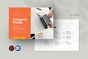 Company profile landscape | Word
