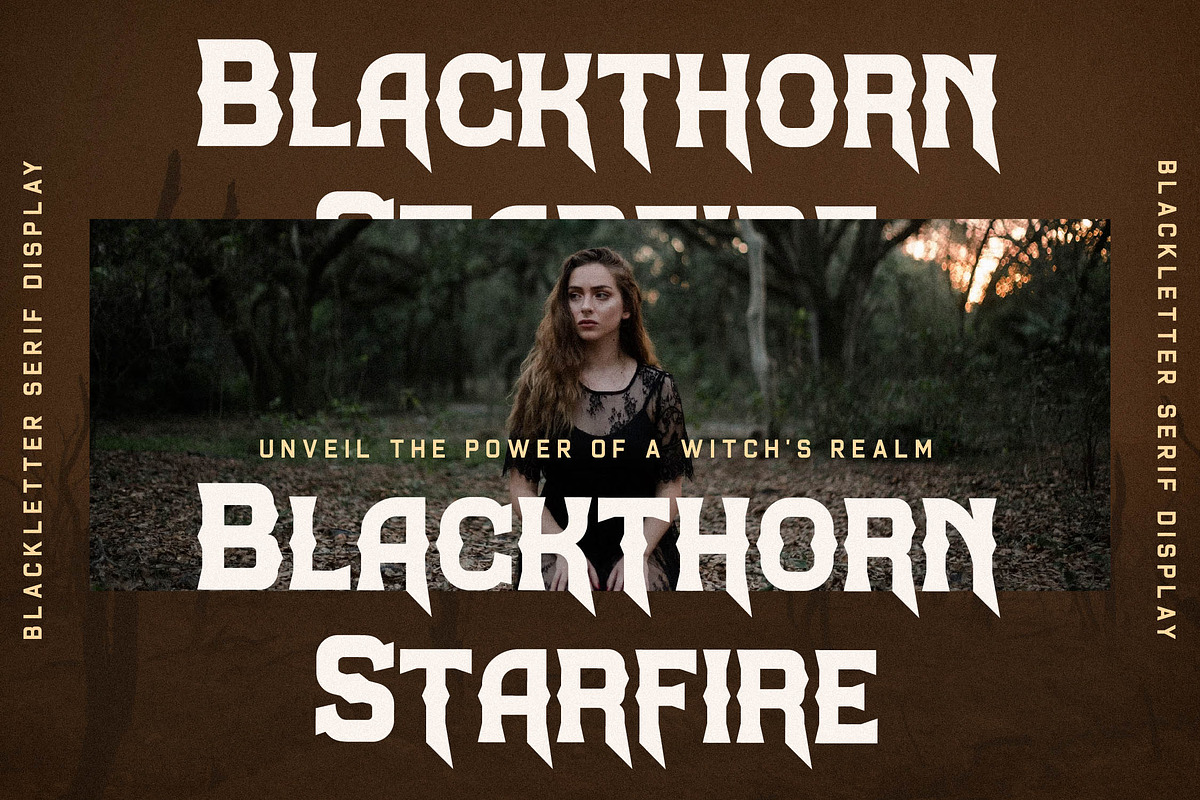 Midnight Blackfire, a Serif Font by Storytype Studio (Photo 7 of 15)