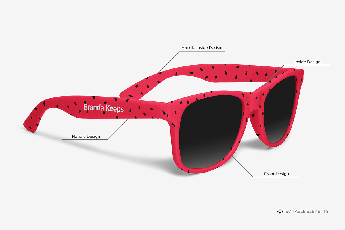 Sunglasses Mock-up, an Apparel Mockup by Branda Keeps (Photo 4 of 17)