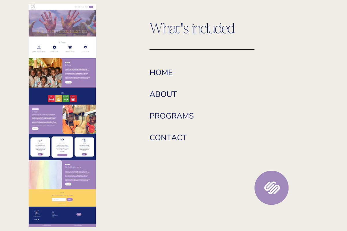 Non-profit Squarespace 7.1 Template, a Squarespace Template by Beliveart (Photo 5 of 5)
