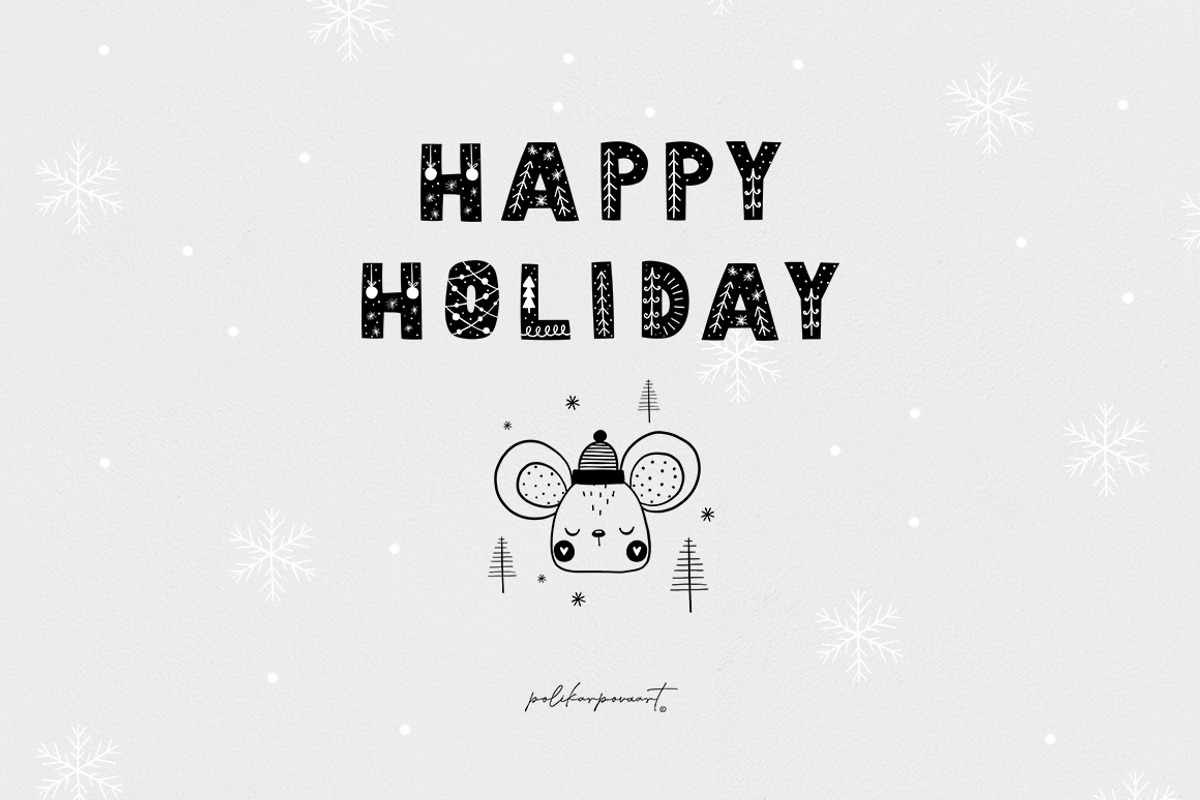 Nordic Christmas animals & gnomes, an Animal Illustration by polikarpovaart (Photo 12 of 12)