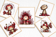Whimsical Animals in Aquarium, an Illustration by DreamArtGraphic (Thumbnail 8 of 8)