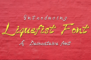 Liquefist Font