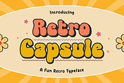 Retro Capsule - Retro Font, a Handwritten Font by Sronstudio (Thumbnail 1 of 14)