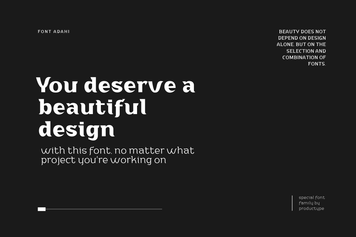 Adahi, a Sans Serif Font by productype1 (Photo 4 of 15)