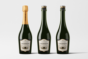 Champagne Bottle Mockup, a Packaging Mockup by Transly Graphics (Thumbnail 1 of 2)