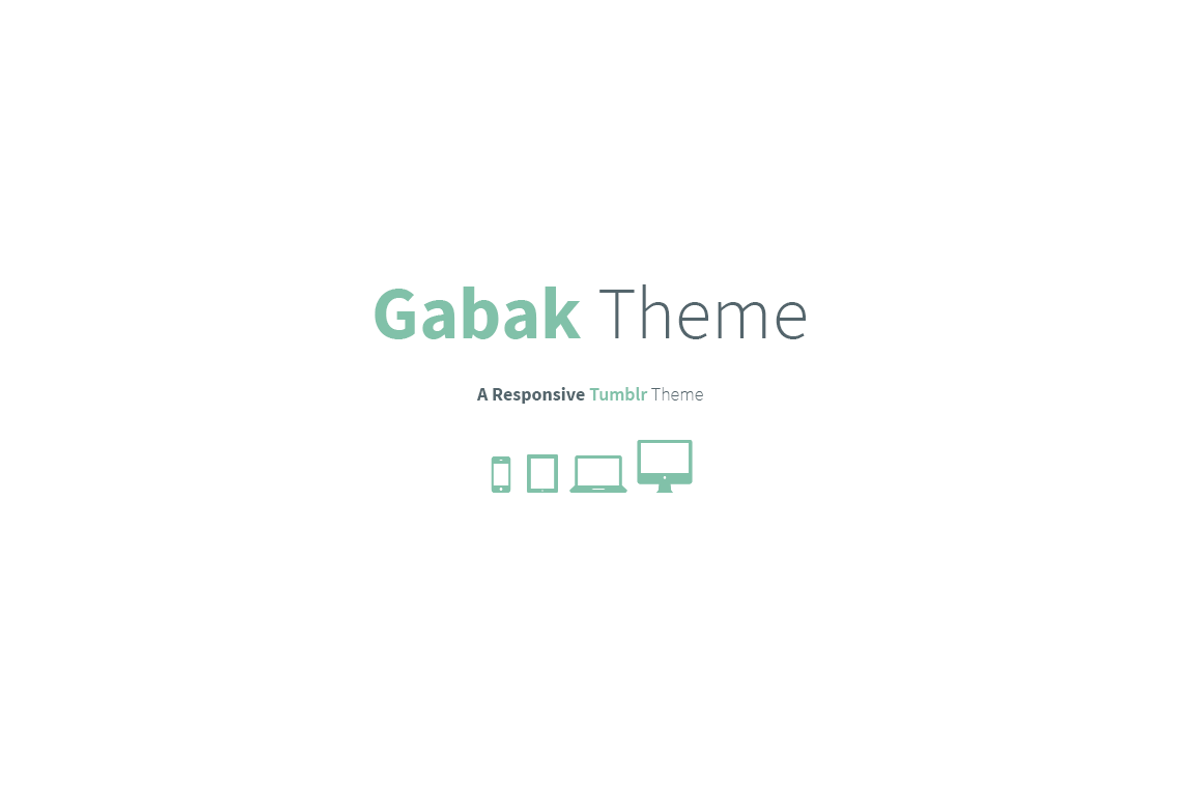 Gabak - Responsive Tumblr Theme, a Websites & App Template by mselmany (Photo 1 of 5)