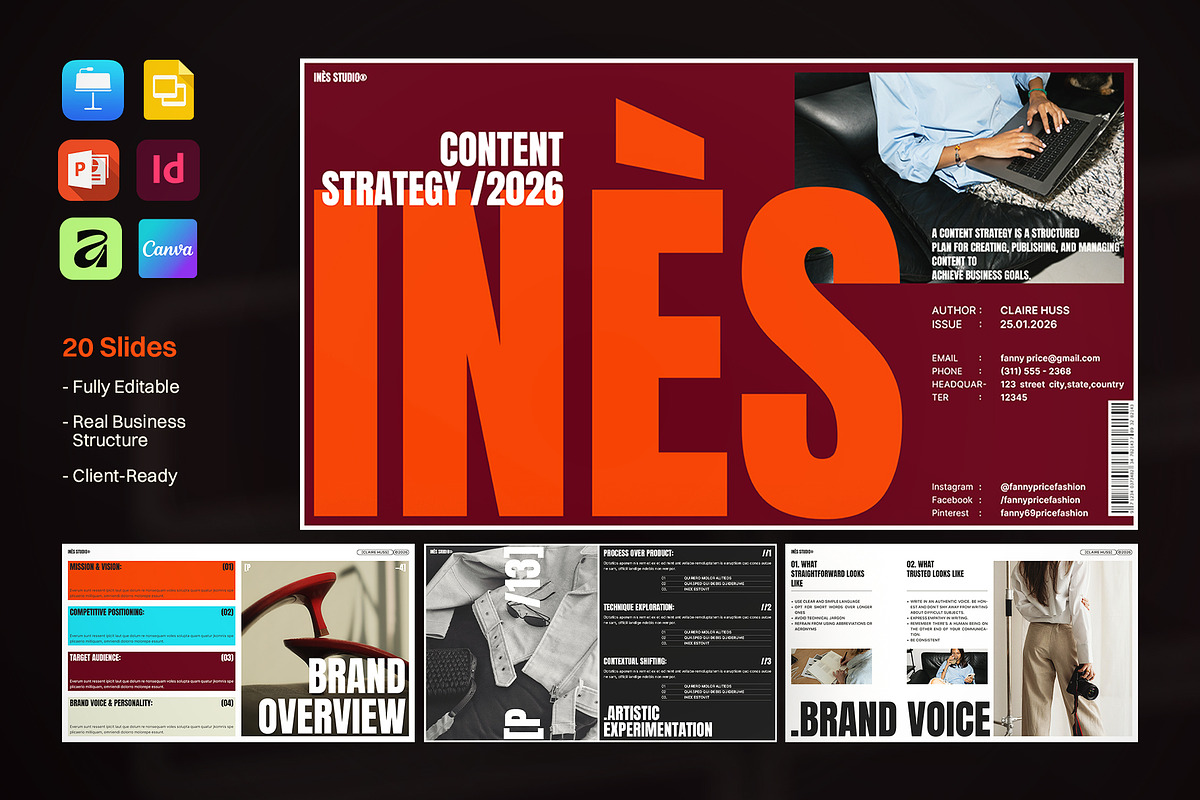 Content Strategy Presentation, a Presentation Template by ArtisanaAura (Photo 14 of 14)