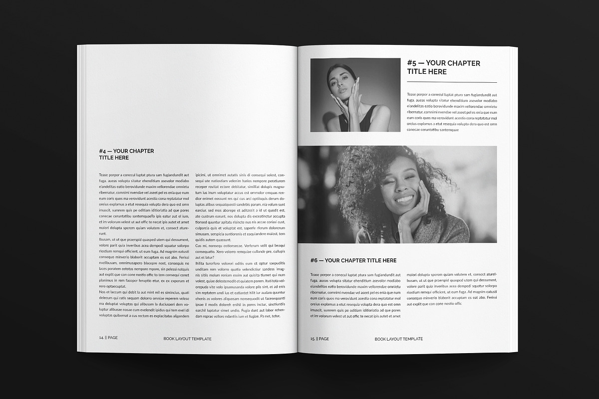 Book Layout Template, a Magazine Template by E-Type (Photo 6 of 7)
