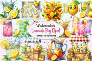 Lemonade Watercolor Clipart, a Graphic by CitraGraphics (Thumbnail 1 of 4)