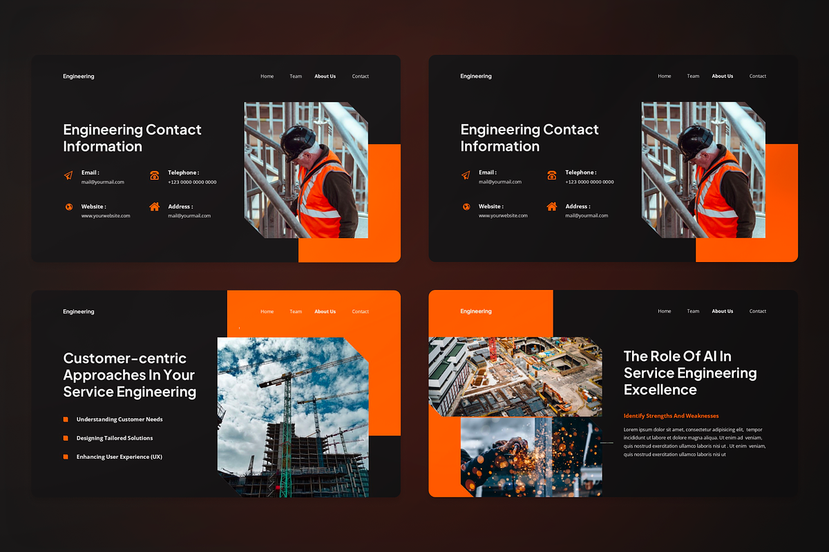 Engineering Presentation Powerpoint, a Presentation Template by SquidPixey