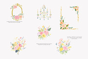 Pastel chateau watercolor clipart, a Decorative Illustration by Patishop Art (Thumbnail 6 of 9)