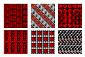 Set Of Seamless Ornamental Patterns