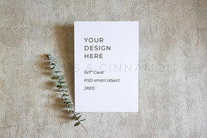 5x7 Card & Art Print Mockup 1243