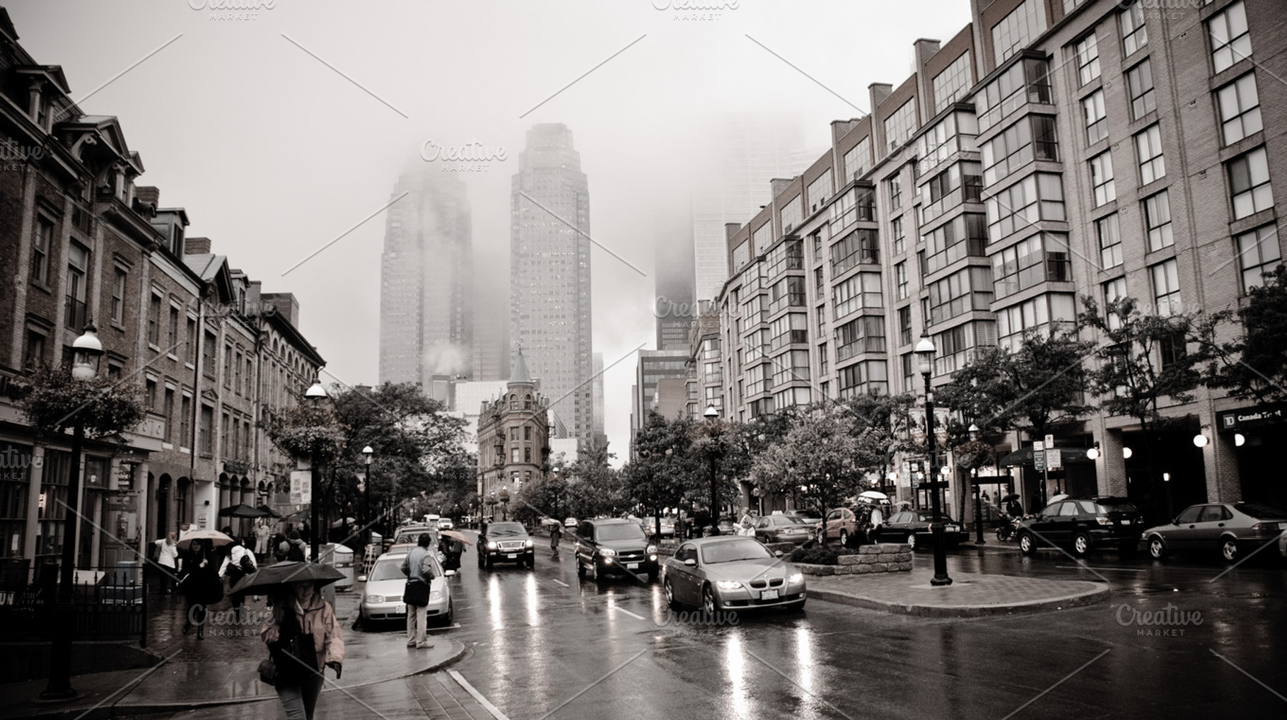 Rainy day in Toronto