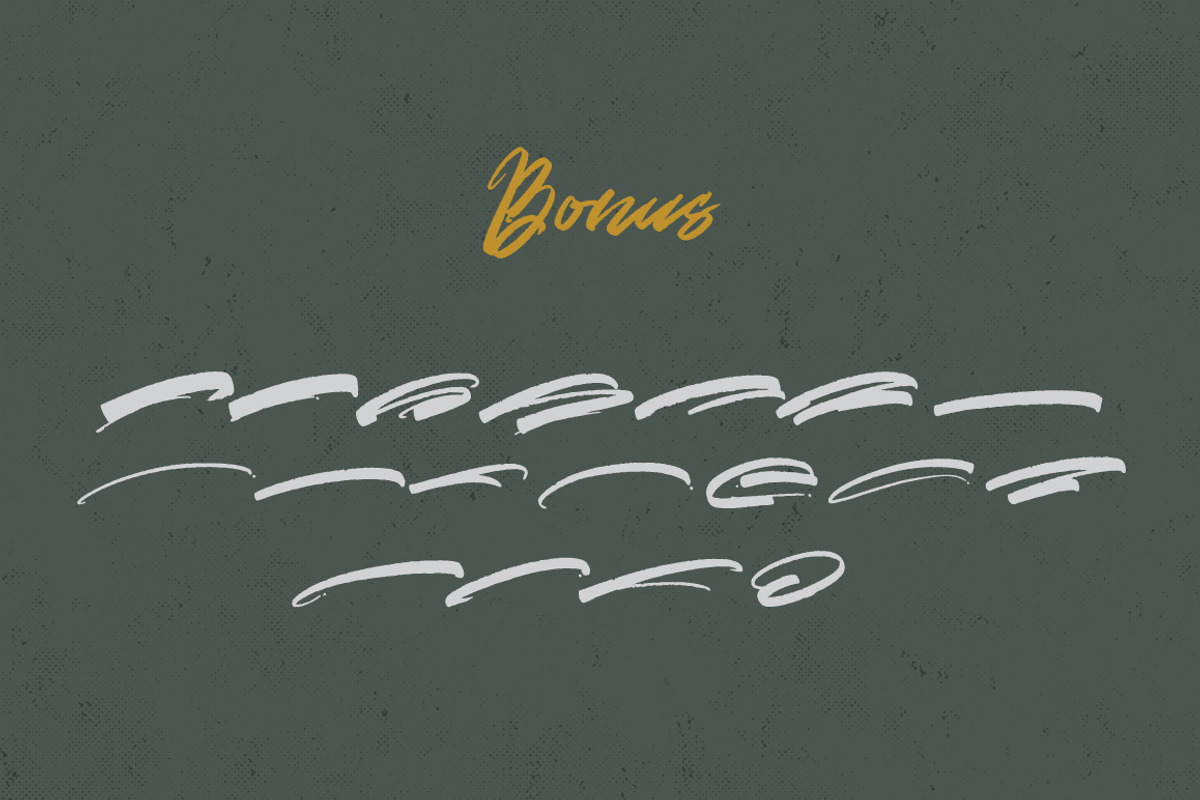 Gold Brush, a Script Font by Thirtypath Studio (Photo 9 of 9)