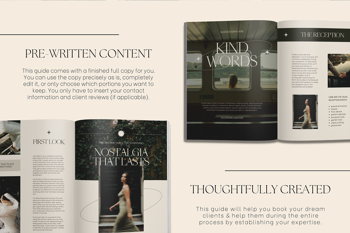 Wedding Photography Client Guide, a Marketing Template by Branding Babe Co. (Photo 3 of 9)