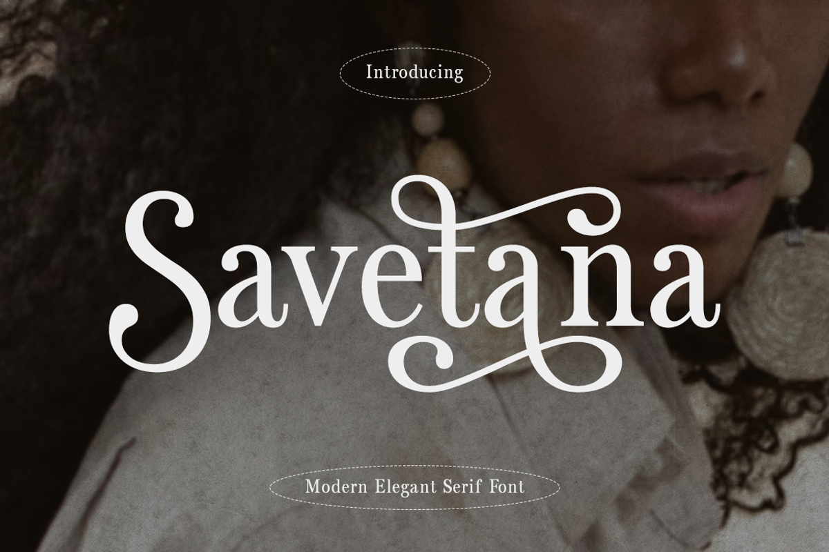 CF Savetana - Elegant Bohemian Serif, a Serif Font by Indotype Foundry (Photo 1 of 10)