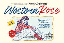 Western Rose Modern Brush