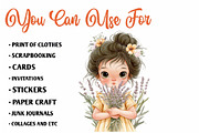 Cute Summer Girl PNG Clipart, a Seasonal Illustration by CreationArt (Thumbnail 5 of 7)